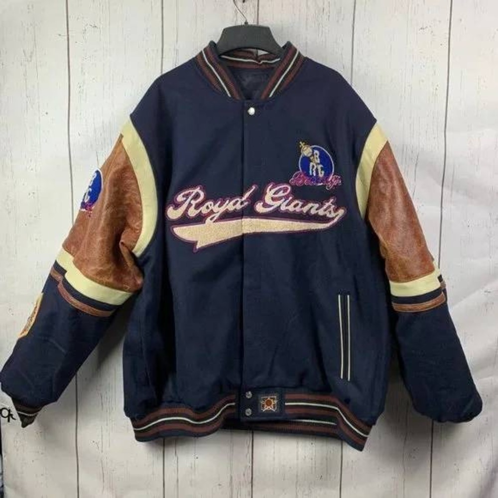 Vintage Brooklyn Royal Giants Negro League 4XL JH Design Reversible Jacket‎